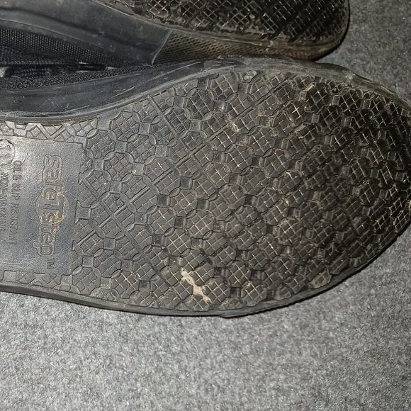 Sneakers low cut, rubber soles canvas uppers size 11R in Black - Picture 2 of 6